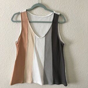 SHEIN Striped Sleeveless Top - Multicolor XL